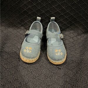 GAP Blue denim Embroidered Kids Dress Shoes
